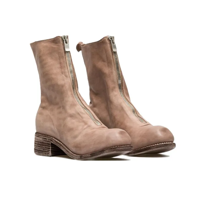 GUIDI Ankle Boots Women's Milk Tea-2