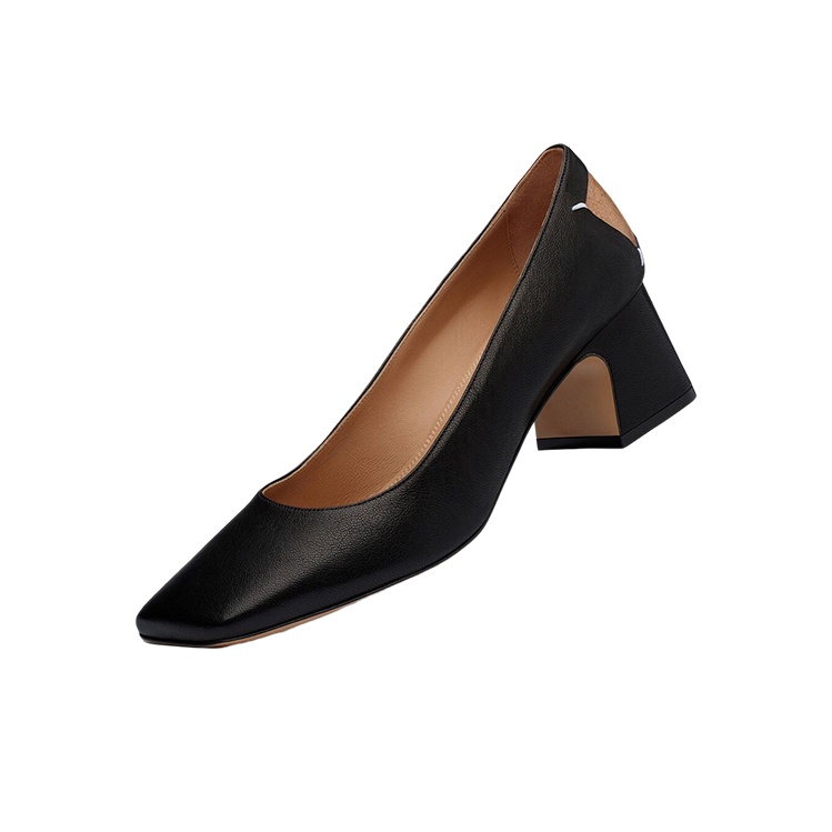 パンプス MAISON MARGIELA 4 STITCH PUMPS Four Stitch leather court pumps in black - Maison Margiela