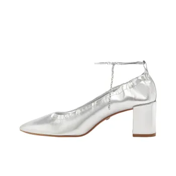 Schutz Bethany Chunky Heel High Heels 6.5cm Women's Silver