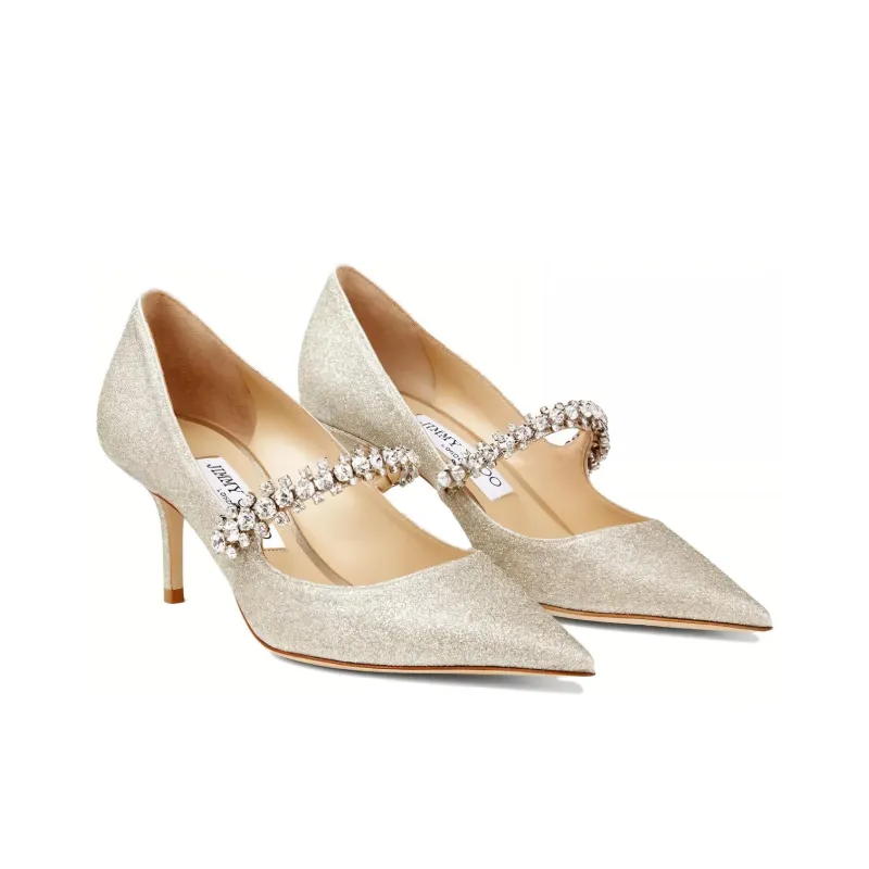 Jimmy Choo Bing 65mm Glitter-effect Pumps-2