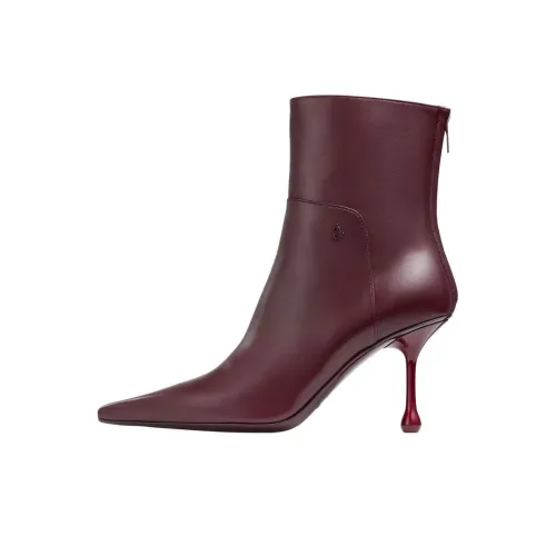 Jimmy Choo Cycas Ankle Boots 8cm Women's Garnet Red