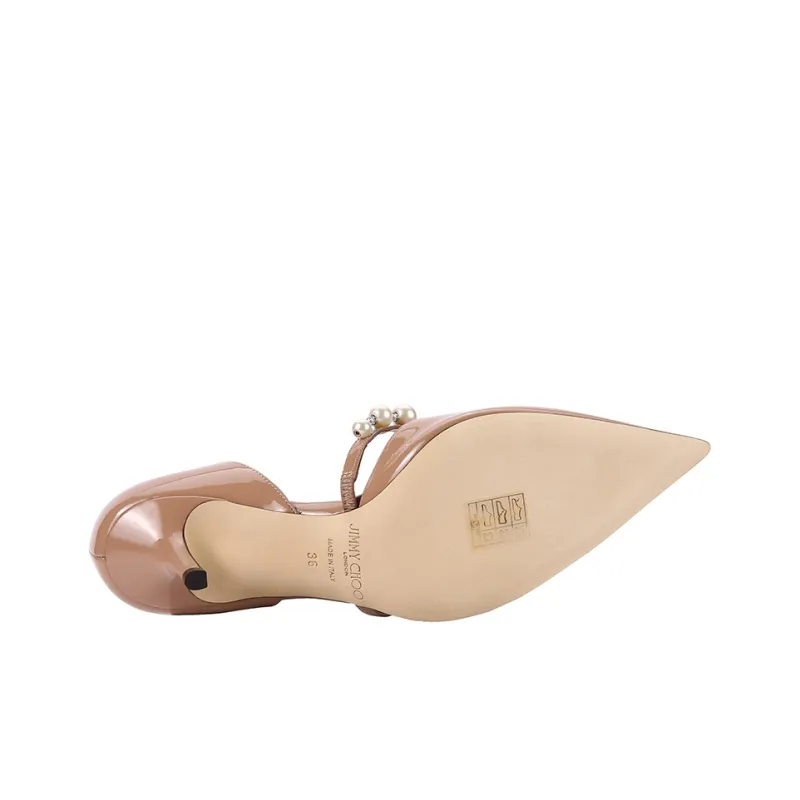 Jimmy Choo Aurelie 65 Chow Yung Yeung High Heels Women's Nude Pink-4