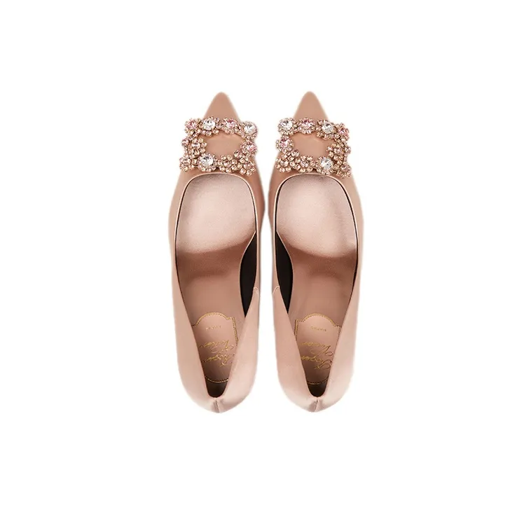 Roger Vivier Efflorescence Embellished Pointed Toe Pumps-4