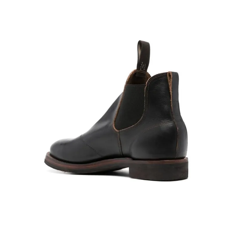 Polo Ralph Lauren RRL Short Chelsea Boots Men's Black-2