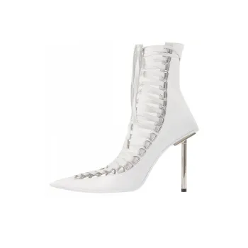 Balenciaga Corest Slim Heel High Heels Women's White