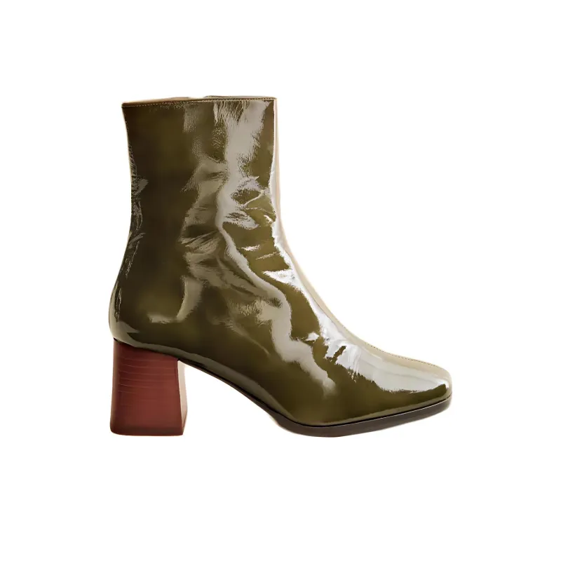 Sezane Ankle Boots 6cm Women's Green-1