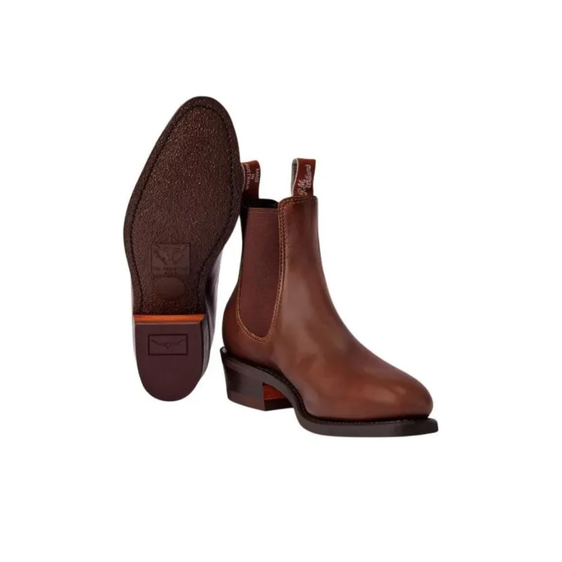 R.M.WILLIAMS Short Chelsea Boots 4.5cm Women's Red-4