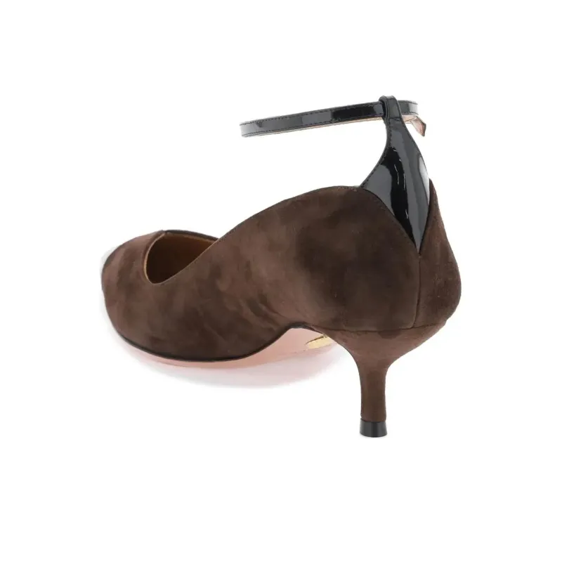 AQUAZZURA Pinot 85mm Suede Pumps-3