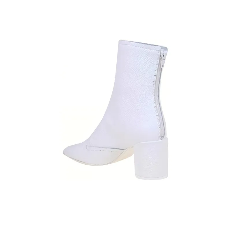 MM6 Maison Margiela Ankle Boots Women's White-4