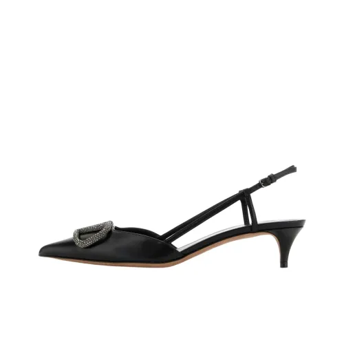 Valentino VLogo Plaque Slingback Pumps