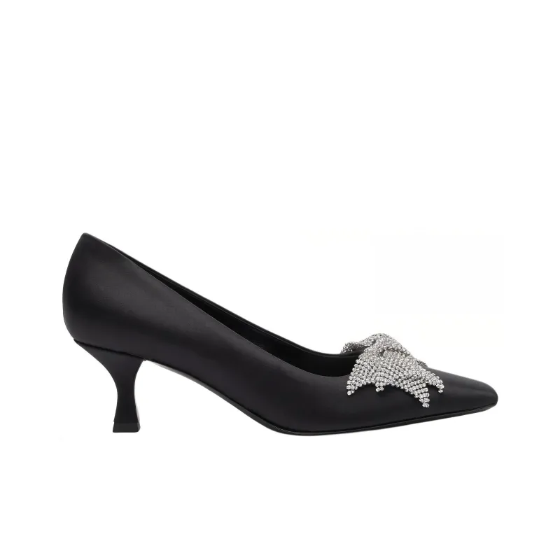Casadei Butterfly 50mm Satin Pumps-1