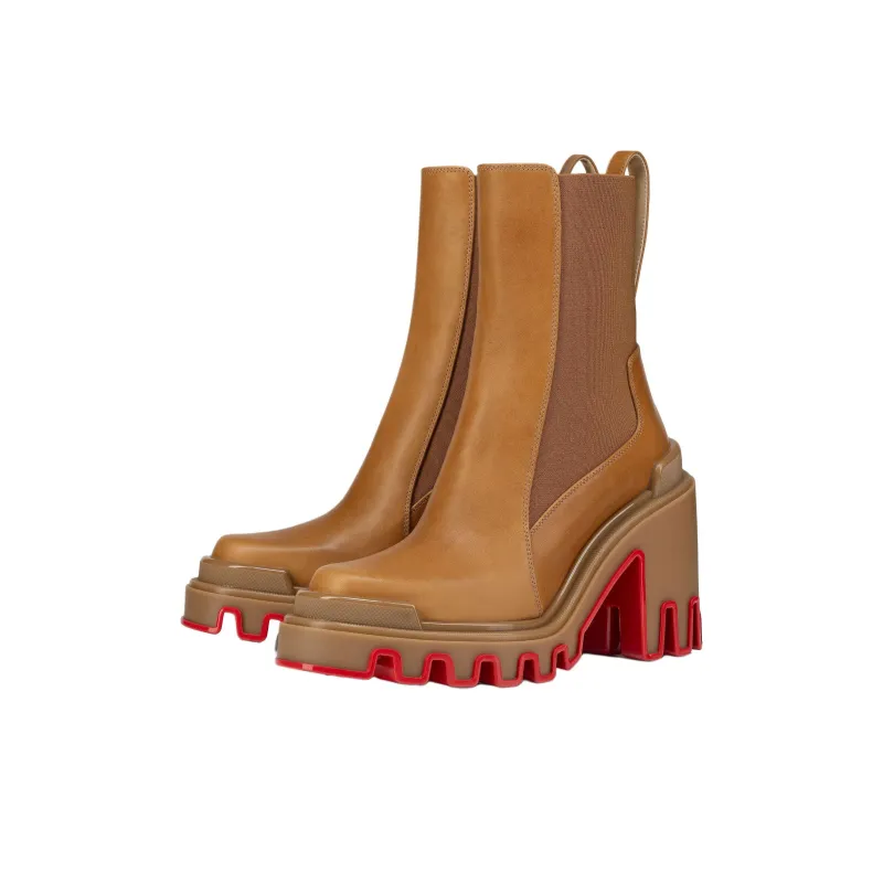 CL LUBOTING Marchacroche Duna Chelsea Boots 9.5cm Women's Brown-2