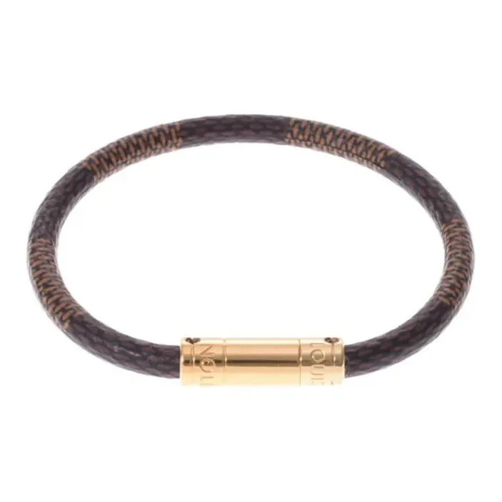 LOUIS VUITTON Metal Bracelets Unisex Brown-3