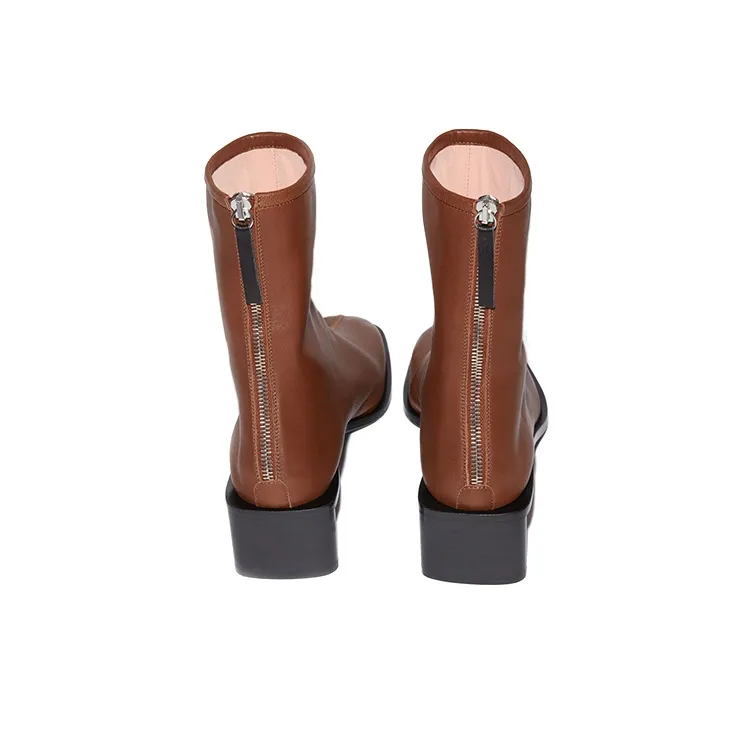 Acne Studios Ankle Boots Women's Black Brown-4