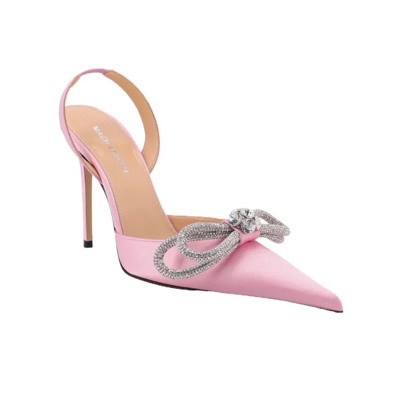 MACH & MACH Bow-detail 105mm Slingback Pumps-3