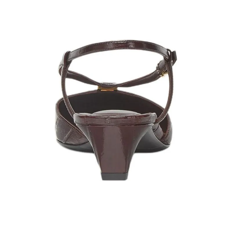 FENDI FFold High Heels Women's Brown-4