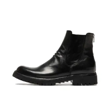 Officine Creative Ikonic Short Chelsea Boots Men's Black
