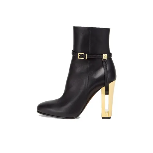FENDI Delfina Buckle Detailed Boots Women's