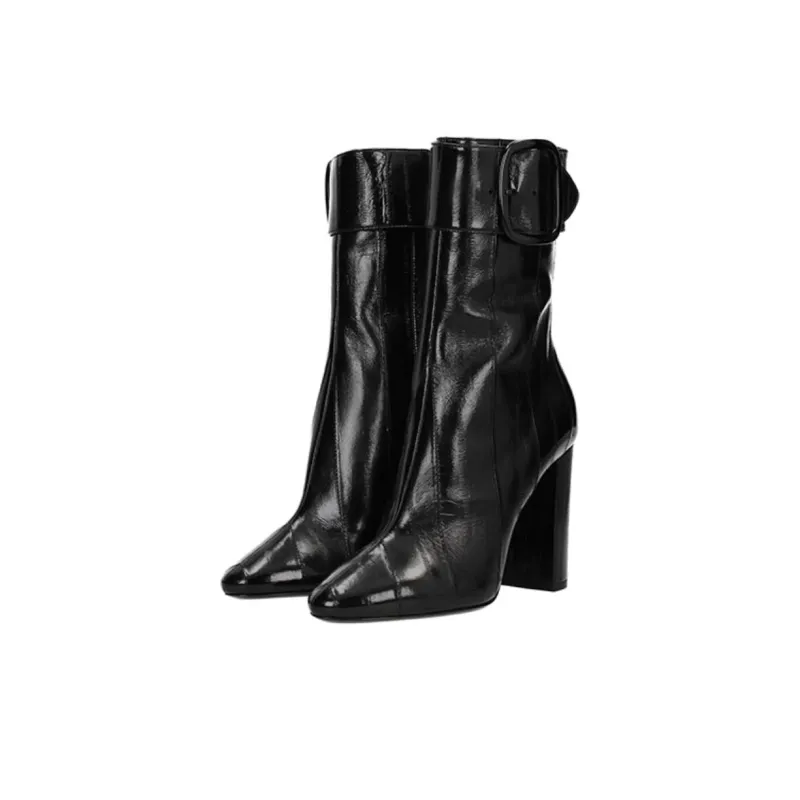 SAINT LAURENT Joplin Ankle Boots Women's Black-2