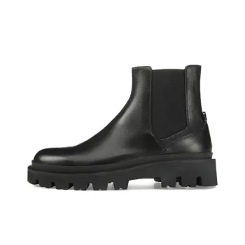 SERGIO ROSSI SR SIGNATURE Short Chelsea Boots Men's Black