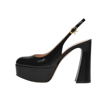 GIANVITO ROSSI Bessie Chunky Heel High Heels 7cm Women's Black