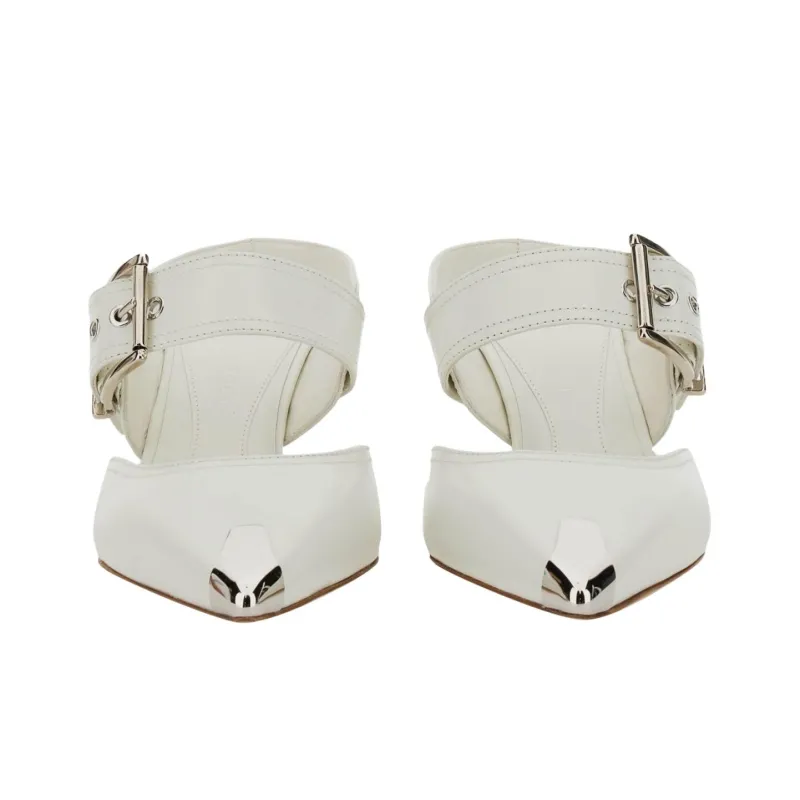 Alexander McQueen Pointed toe Buckled Mules-2