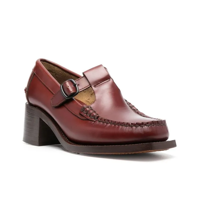 Hereu Alber 50mm Leather Pumps-2