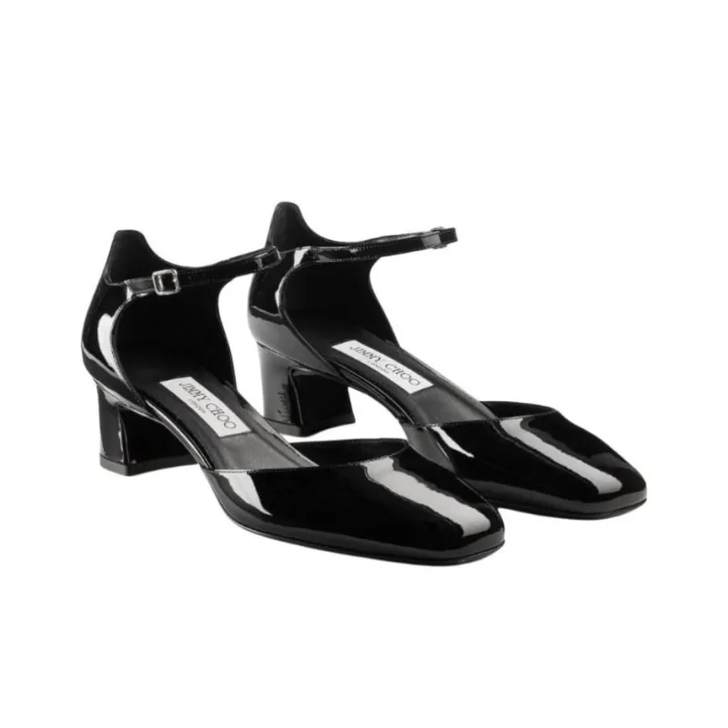 Jimmy Choo Pixie Spool Heel High Heels 4.5cm Women's Black-2