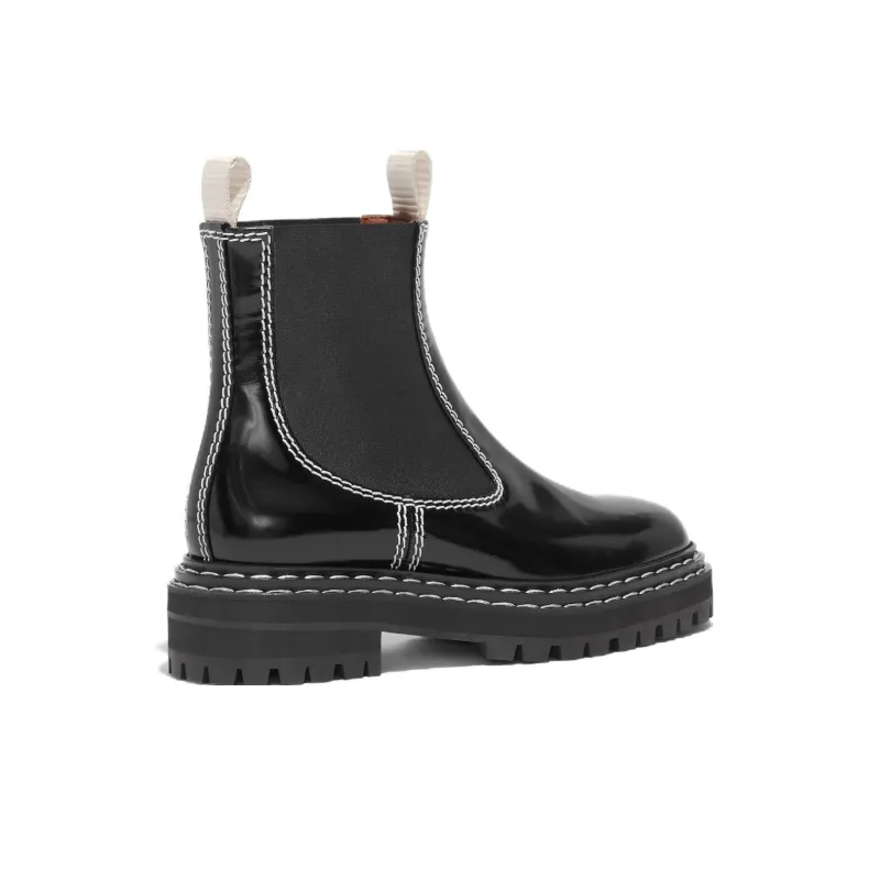 PROENZA SCHOULER Polished Leather Chelsea Boots-3
