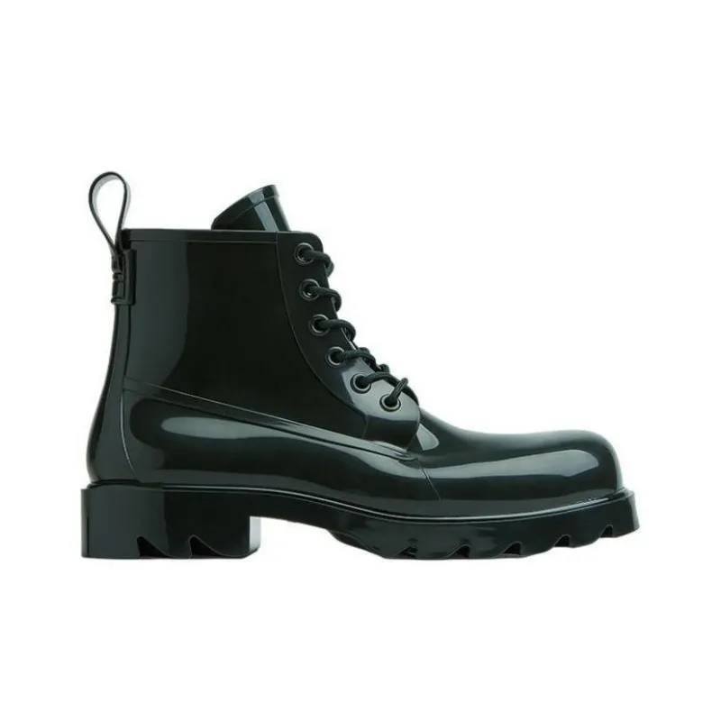 Bottega Veneta Stride Lace Up Ankle Boot Dark Green-1