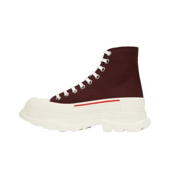 Alexander McQueen Tread Slick Boots 'Burgundy White'