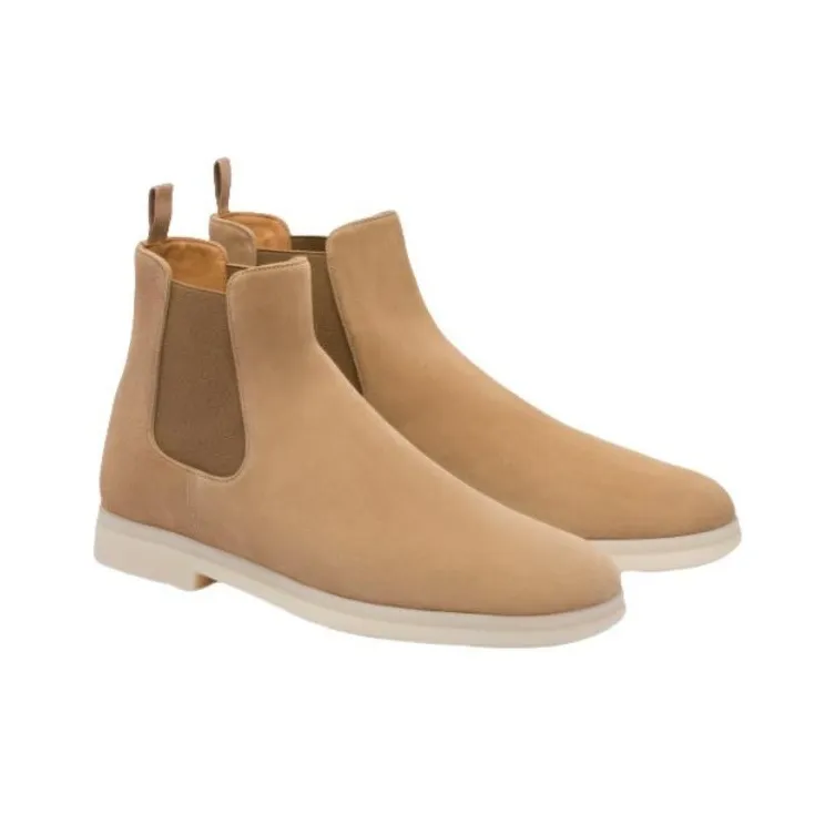 CHURCH'S Longfield Suede Chelsea Boots-3