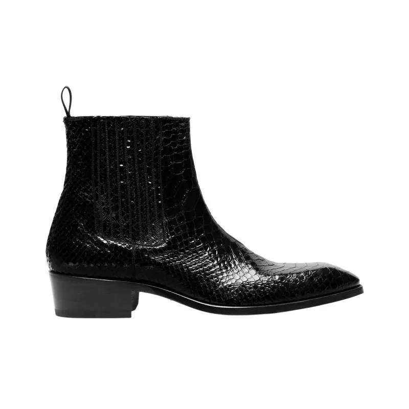 TOM FORD Kenneth Short Chelsea Boots 4cm Men's Black-1