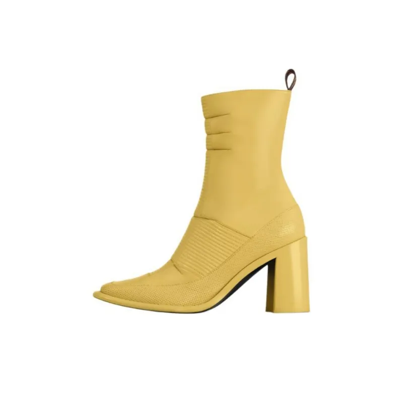LOUIS VUITTON Berlin Ankle Boots 8cm Women's Lemon-0