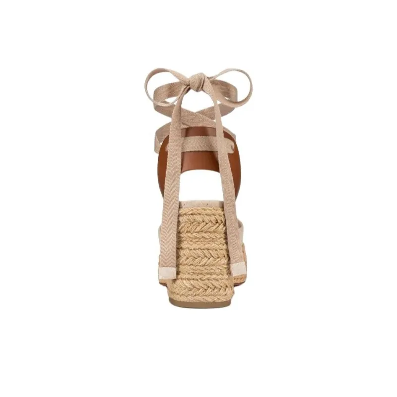 CL Chunky Heel High Heels 7cm Women's Ecru-3