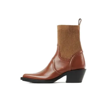 Chloe Nellie Ankle Boots 6cm Women's Ochre