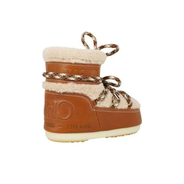 Chloé x Moon Boot Ankle Boots Women's Brown-4