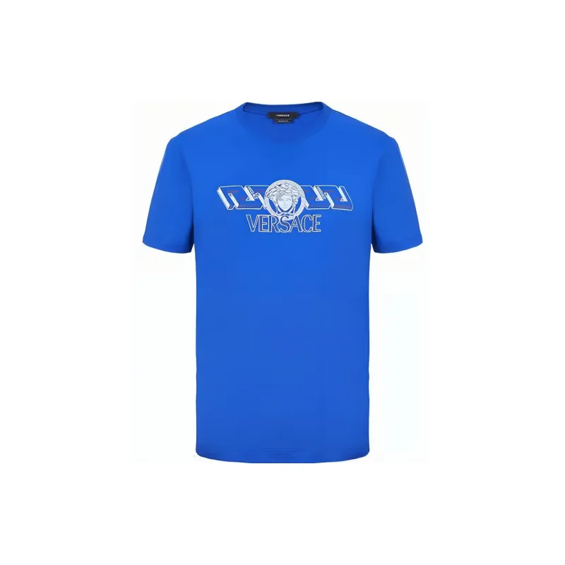 VERSACE SS23 T Shirt Men's Cobalt Blue-0