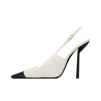 SAINT LAURENT Ines 100mm Leather Pumps
