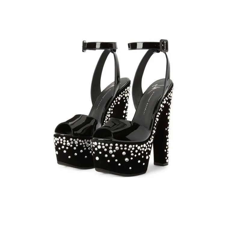 Giuseppe Zanotti Tarifa Jewel 170mm Platform Sandals Women's-3