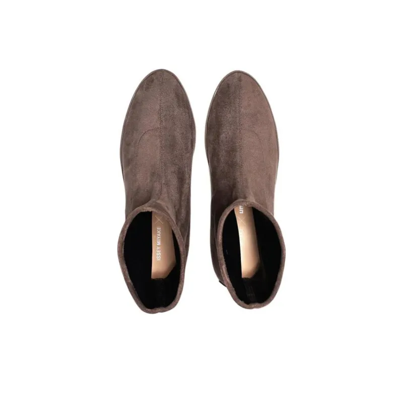 ISSEY MIYAKE x UNITED NUDE Skin Ankle Boots Women's Brown-4