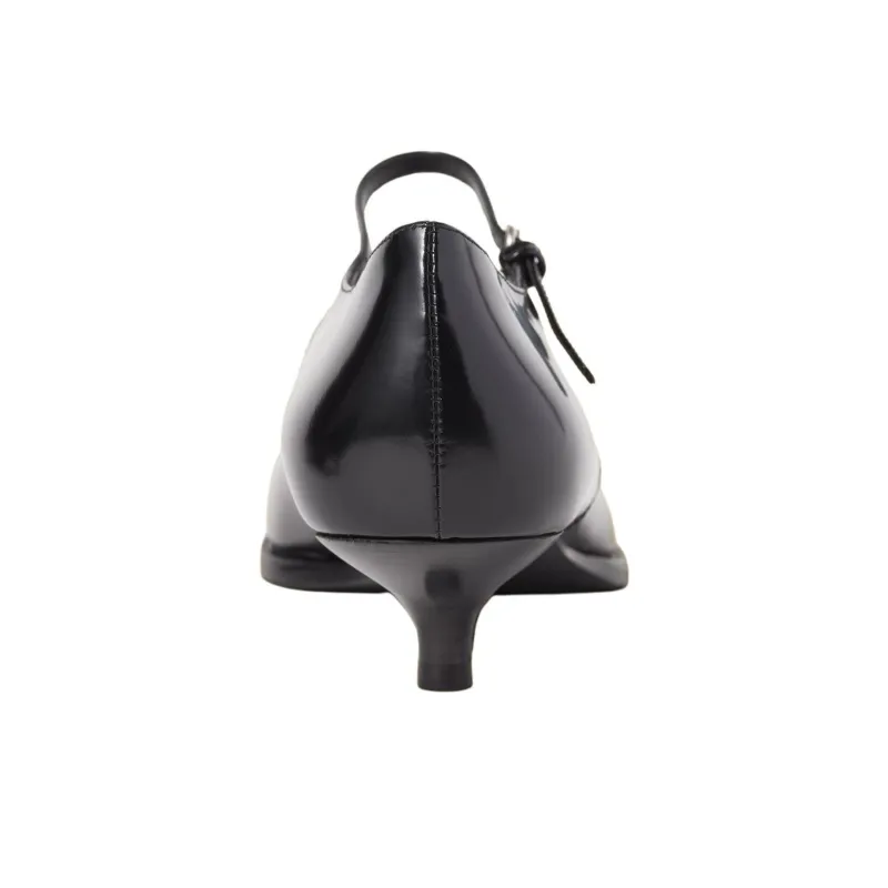 MIU MIU Slim Heel High Heels 3.5cm Women's Black-4
