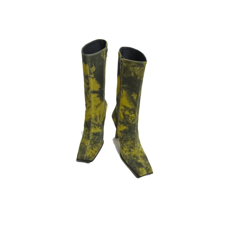 MIISTA Ankle Boots 10cm Women's Yellow-1