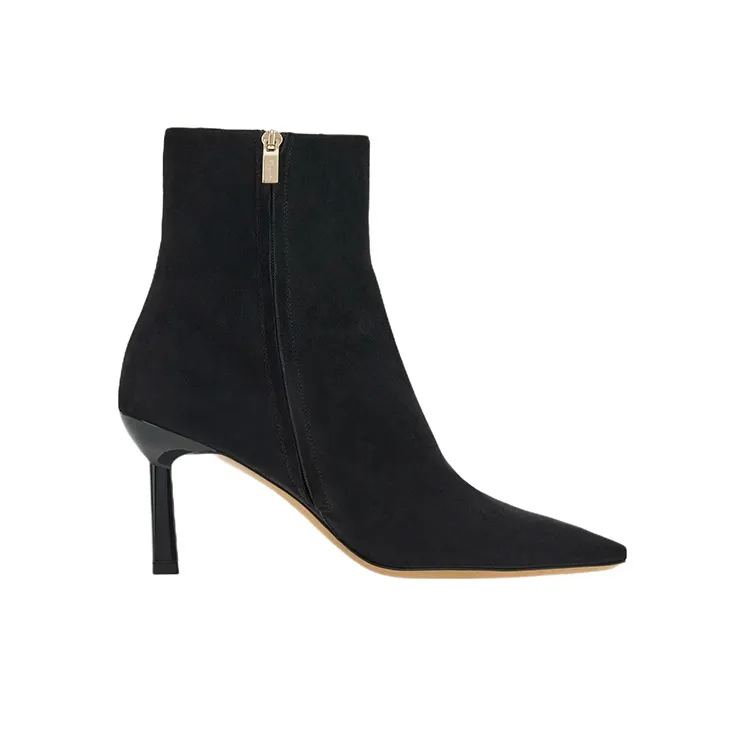 FERRAGAMO Ankle Boots 7cm Women's Black-1