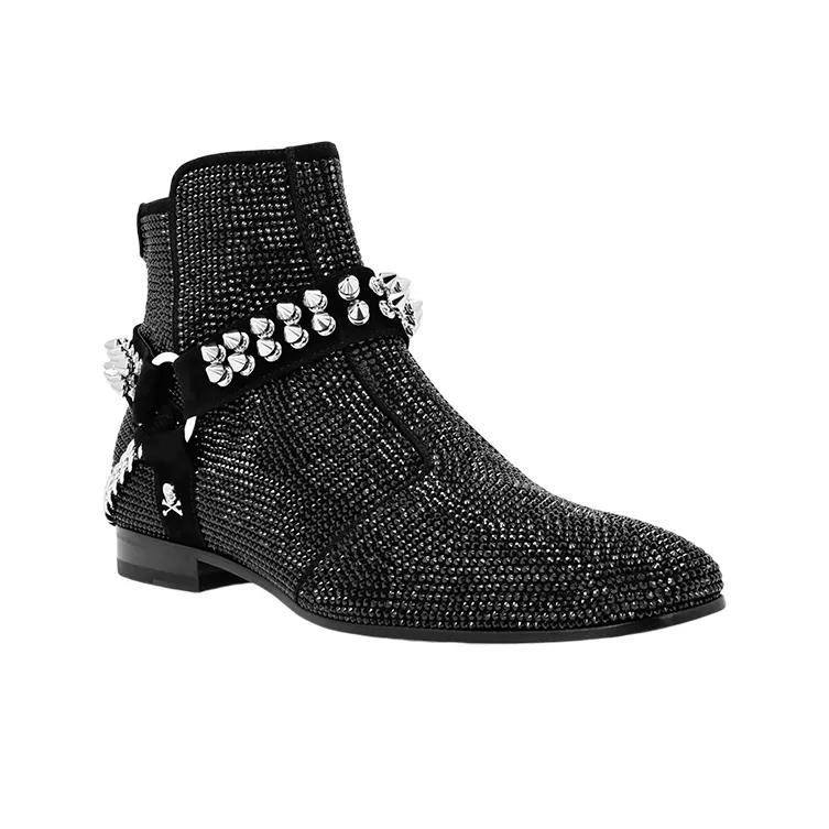 PHILIPP PLEIN Ankle Boots Men's Black-2