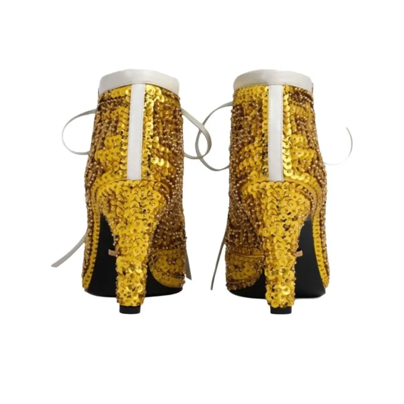 GUCCI High Heels Women's Gold-2
