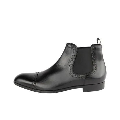 EMPORIO ARMANI Ankle-Length Chelsea Boots Women's Black