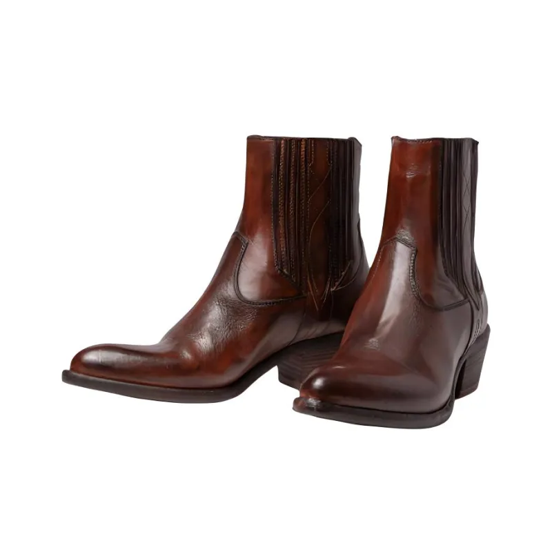 SARTORE Ankle Boots 4.5cm Women's Dark Brown-2
