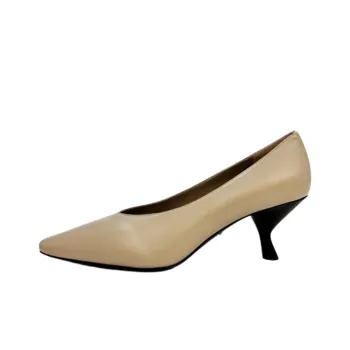 PRADA Irregular Heel High Heels Women's Light Brown