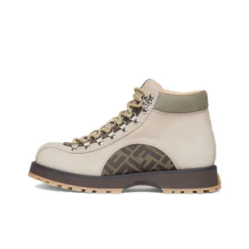 FENDI Fashion Ankle Boots Men's Beige